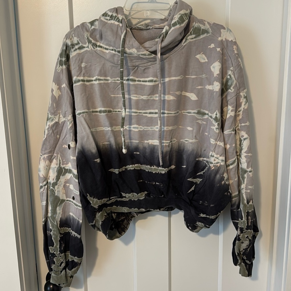 Young fabulous & broke crop hoodie